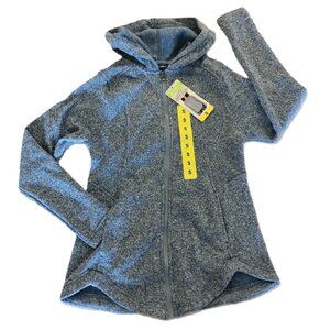 Eddie Bauer Radiator Fleece 2.0 Hooded Full Zip Jacket Women Size S Blue Soft